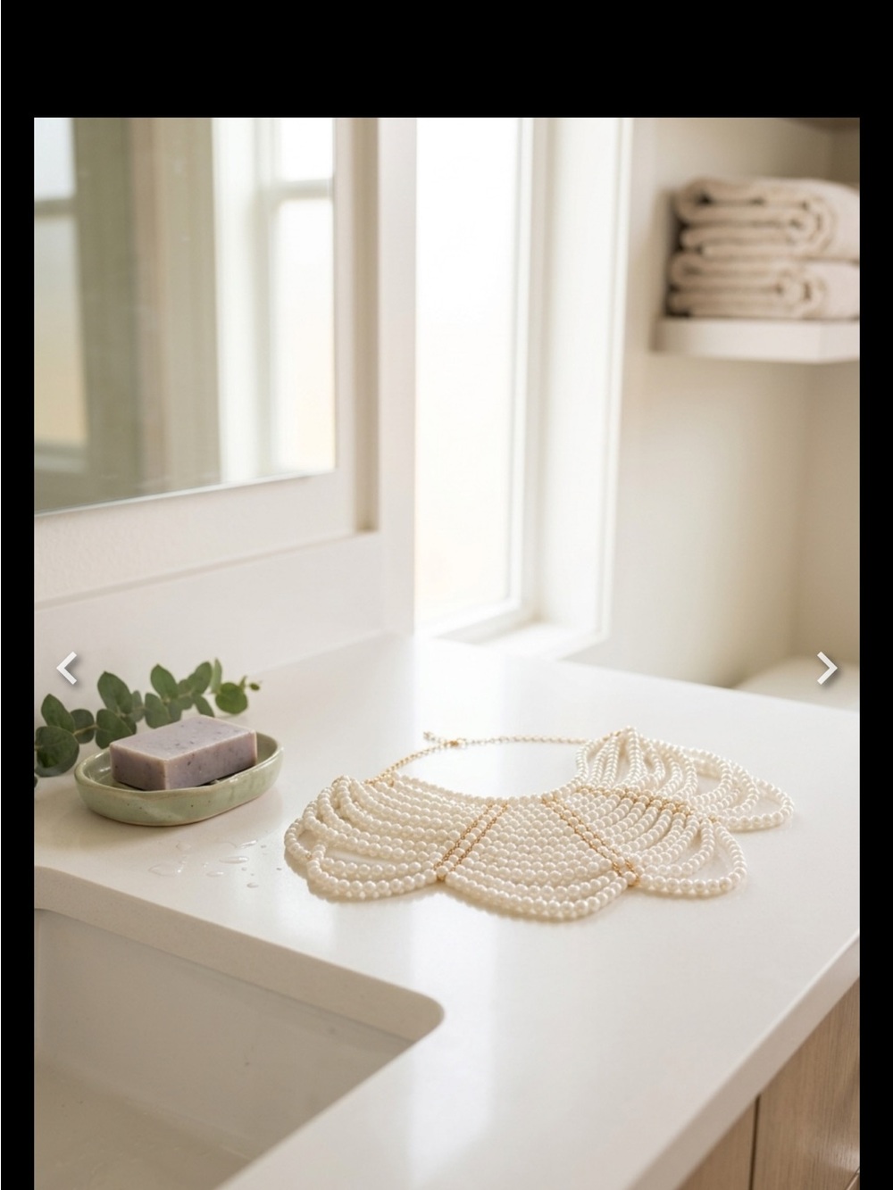 Pearl Multi-Strand Pearl body chain